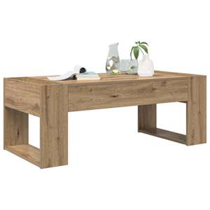 Konferenční stolek Artisanový dub 110 x 50 x 41 cm - obrázek 3