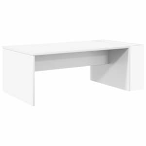 vidaXL Kohvilaud Valge 95 x 50 x 34 cm Tehispuit