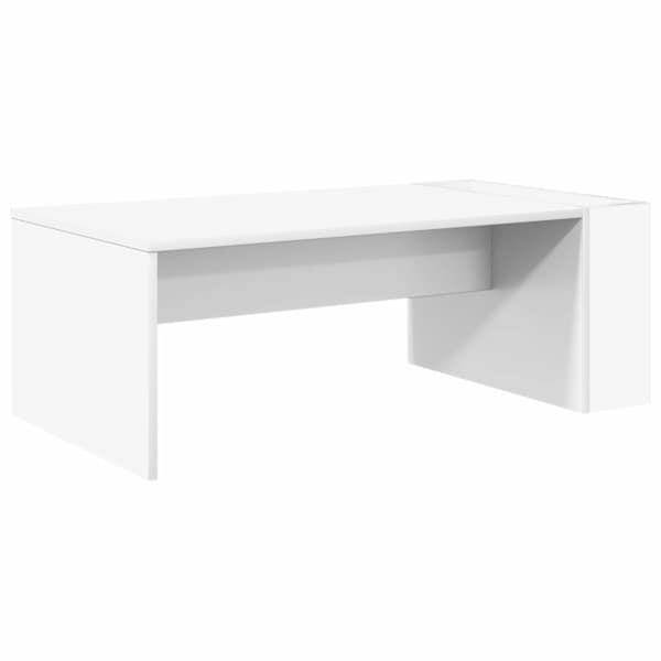 vidaXL Kohvilaud Valge 95 x 50 x 34 cm Tehispuit