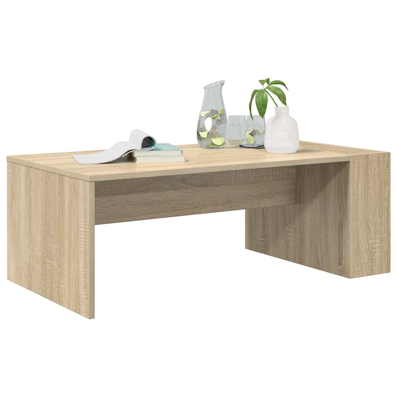 Salontafel Sonoma Eiken 95 x 50 x 34 cm Bewerkt hout | luizaXL | Dé meubelwinkel voor elk interieur Salontafel Sonoma Eiken 95 x 50 x 34 cm Bewerkt hout - Afbeelding 3