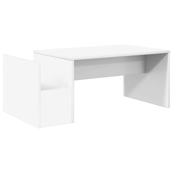 vidaXL Kohvilaud Valge 90 x 45 x 35 cm Tehispuit