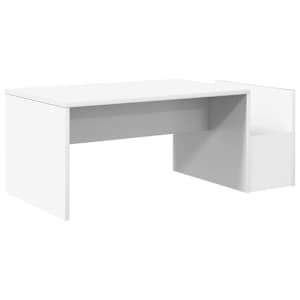 Konferenční stolek Bílá 90 x 45 x 35 cm kompozitní dřevo - obrázek 7
