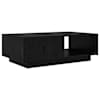 vidaXL Kohvilaud Must tamm 95 x 55 x 31 cm Tehispuit
