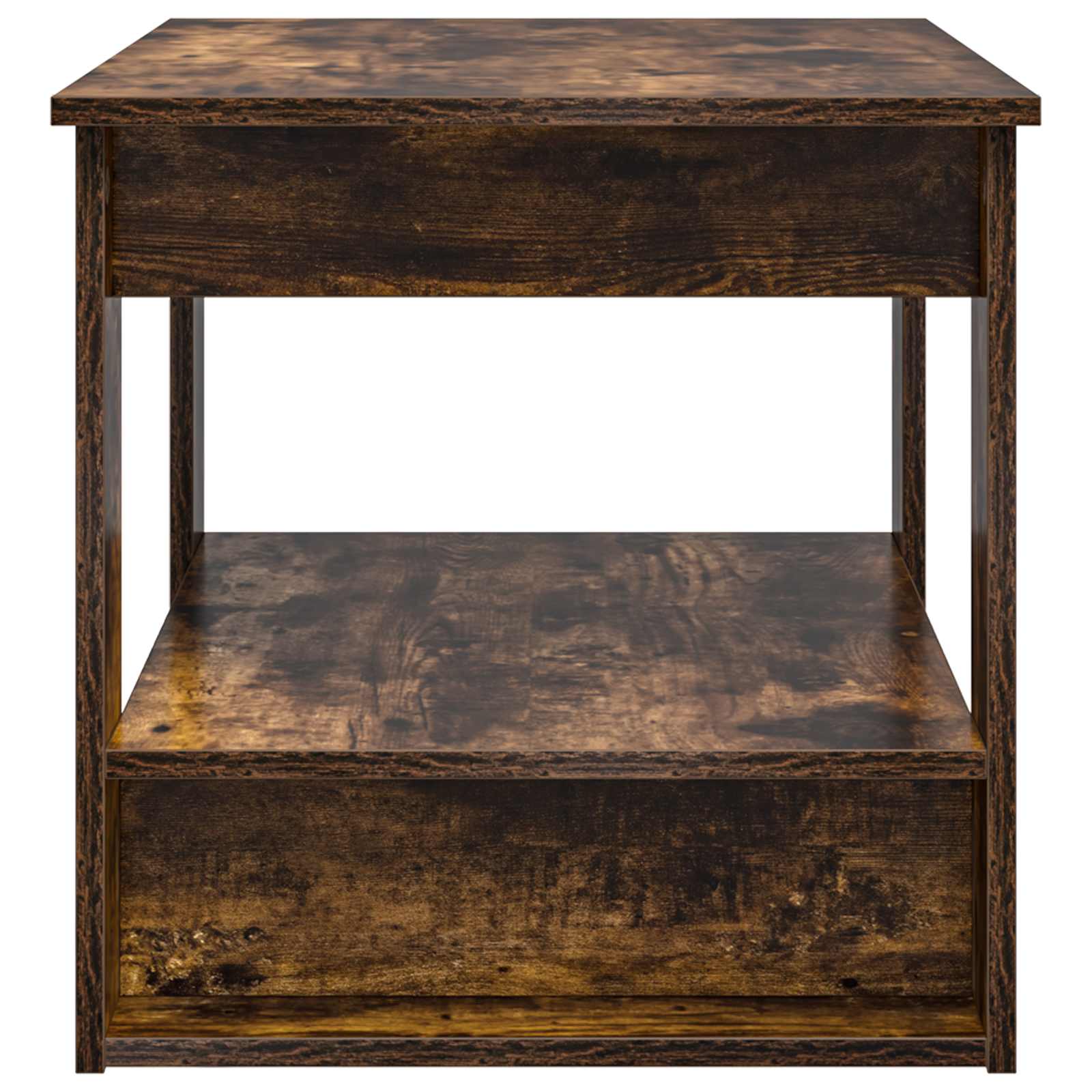 Klubska miza Dimljeni oreh 72 x 50 x 50 cm Konstruiran les - slika 6