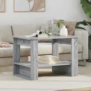 Klubska miza Siva Sonoma 72 x 50 x 50 cm Konstruiran les