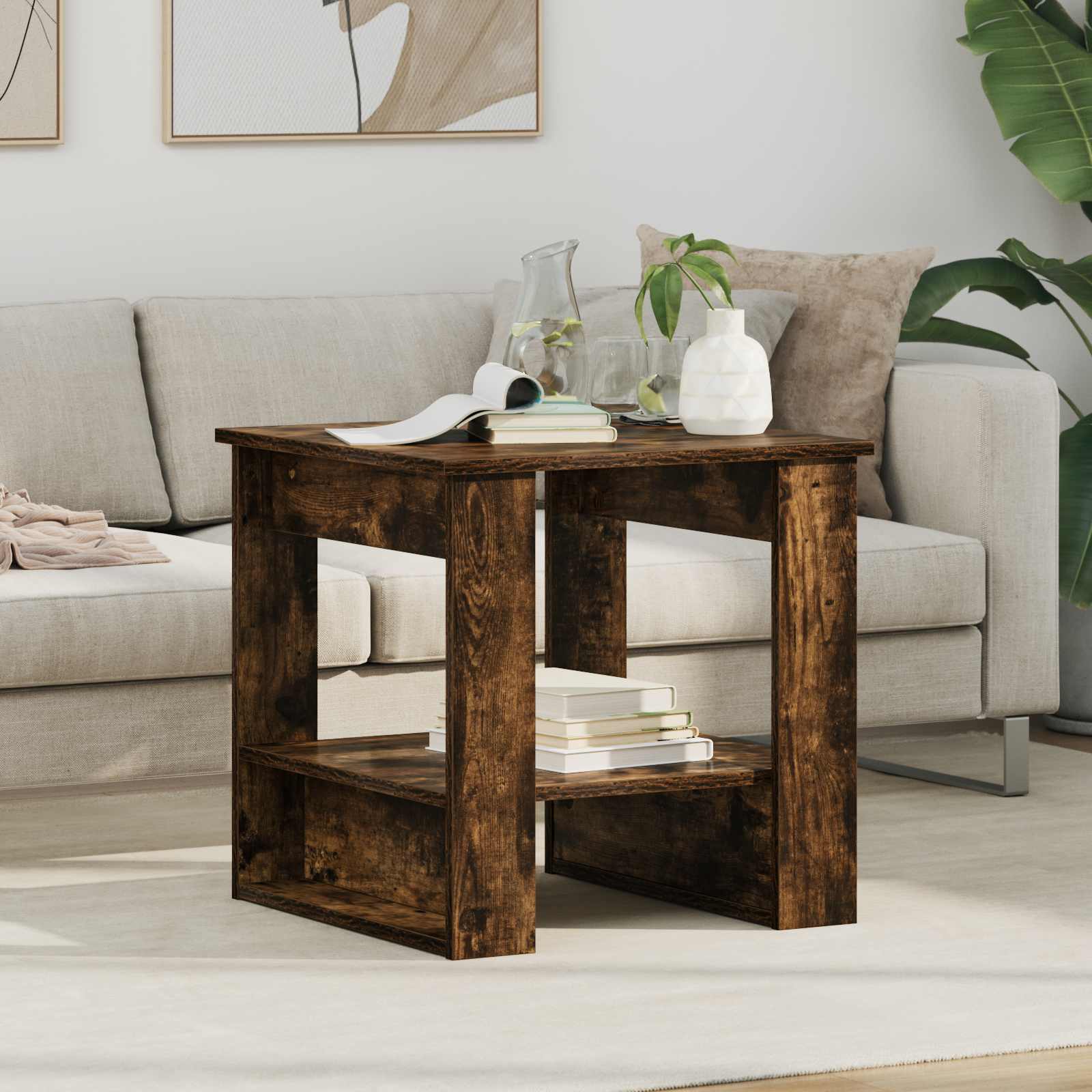 Масичка за кафе Димян дъб 51 x 50 x 50 см Инженерно дърво