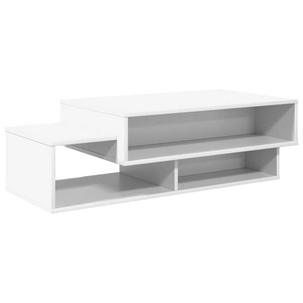 vidaXL Kohvilaud Valge 105 x 50 x 32,5 cm Tehispuit