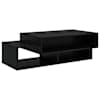 vidaXL Kohvilaud Must tamm 105 x 50 x 32,5 cm Tehispuit