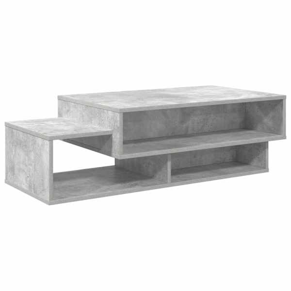 vidaXL Kohvilaud Betoonhall 105 x 50 x 32,5 cm Tehispuit