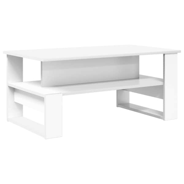 vidaXL Kohvilaud Valge 90 x 50 x 40 cm Tehispuit