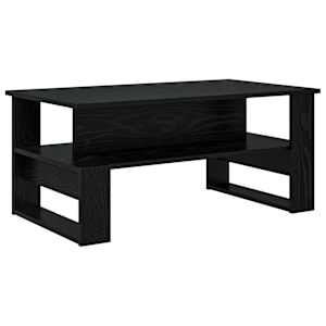 vidaXL Kohvilaud Must tamm 90 x 50 x 40 cm Tehispuit