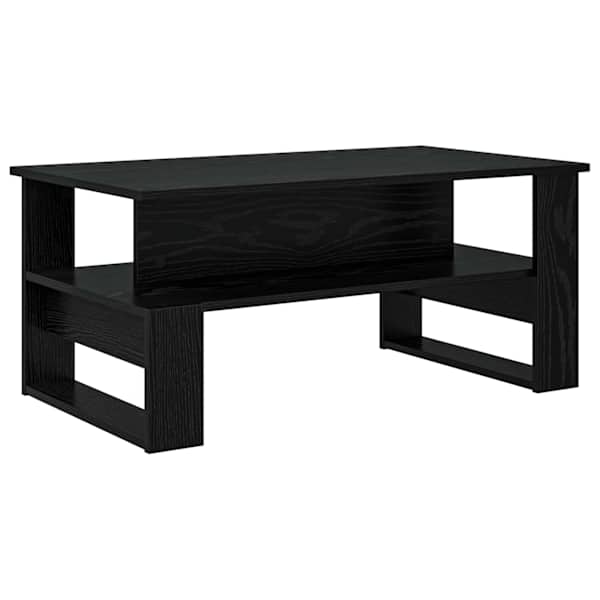 vidaXL Kohvilaud Must tamm 90 x 50 x 40 cm Tehispuit