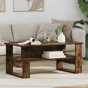 Klubska miza Dimljeni oreh 90 x 50 x 40 cm Konstruiran les