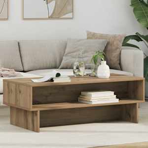 Klubska miza Umetni hrast 100 x 46 x 35 cm Konstruiran les