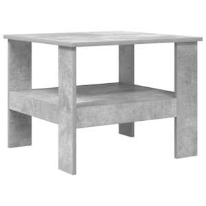 vidaXL Kohvilaud Betoonhall 57 x 55 x 45 cm Tehispuit