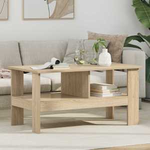 Konferenční stolek Sonoma dub 90 x 50 x 45 cm kompozitní dřevo - obrázek 1