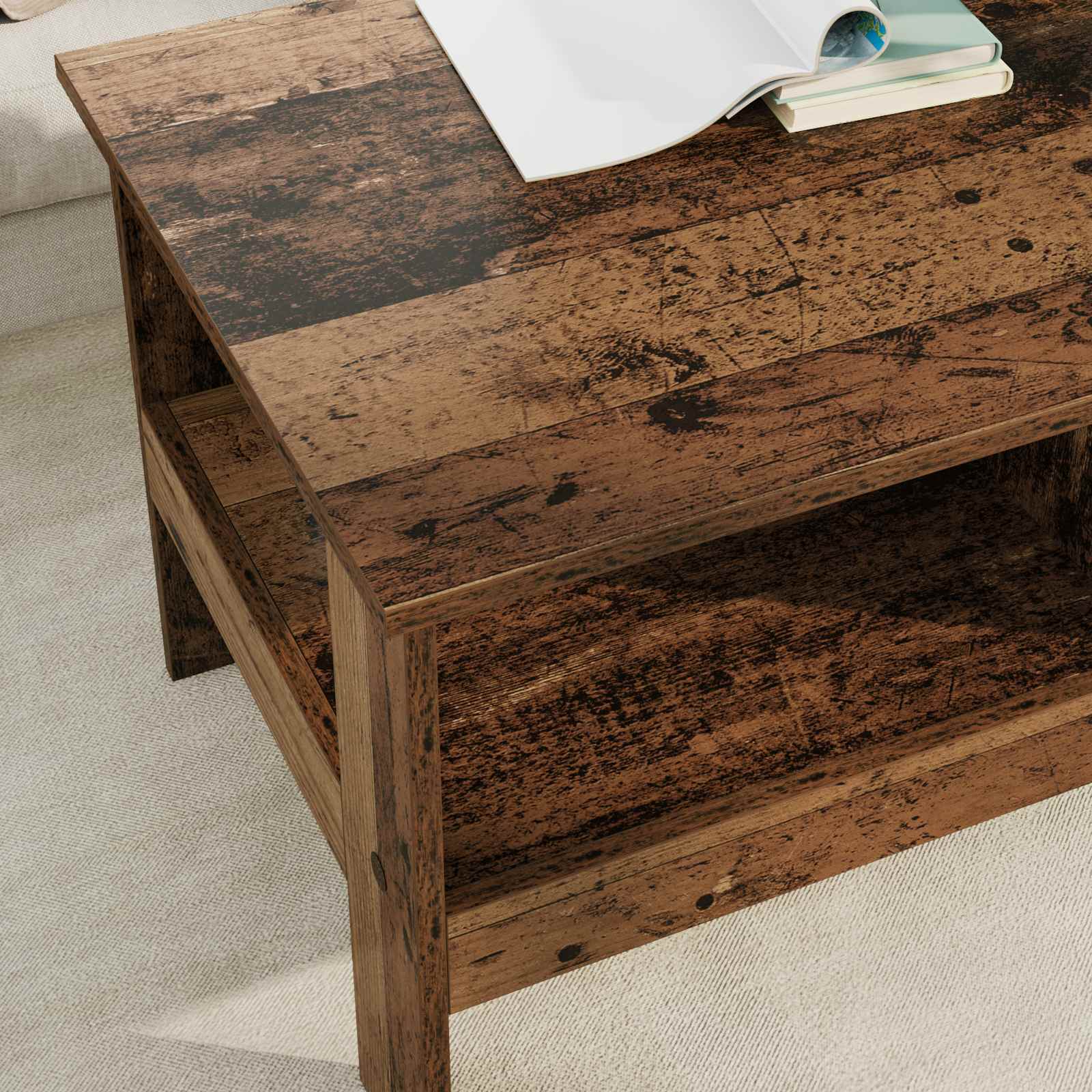 Klubska miza Star les 90 x 50 x 45 cm Konstruiran les - slika 4