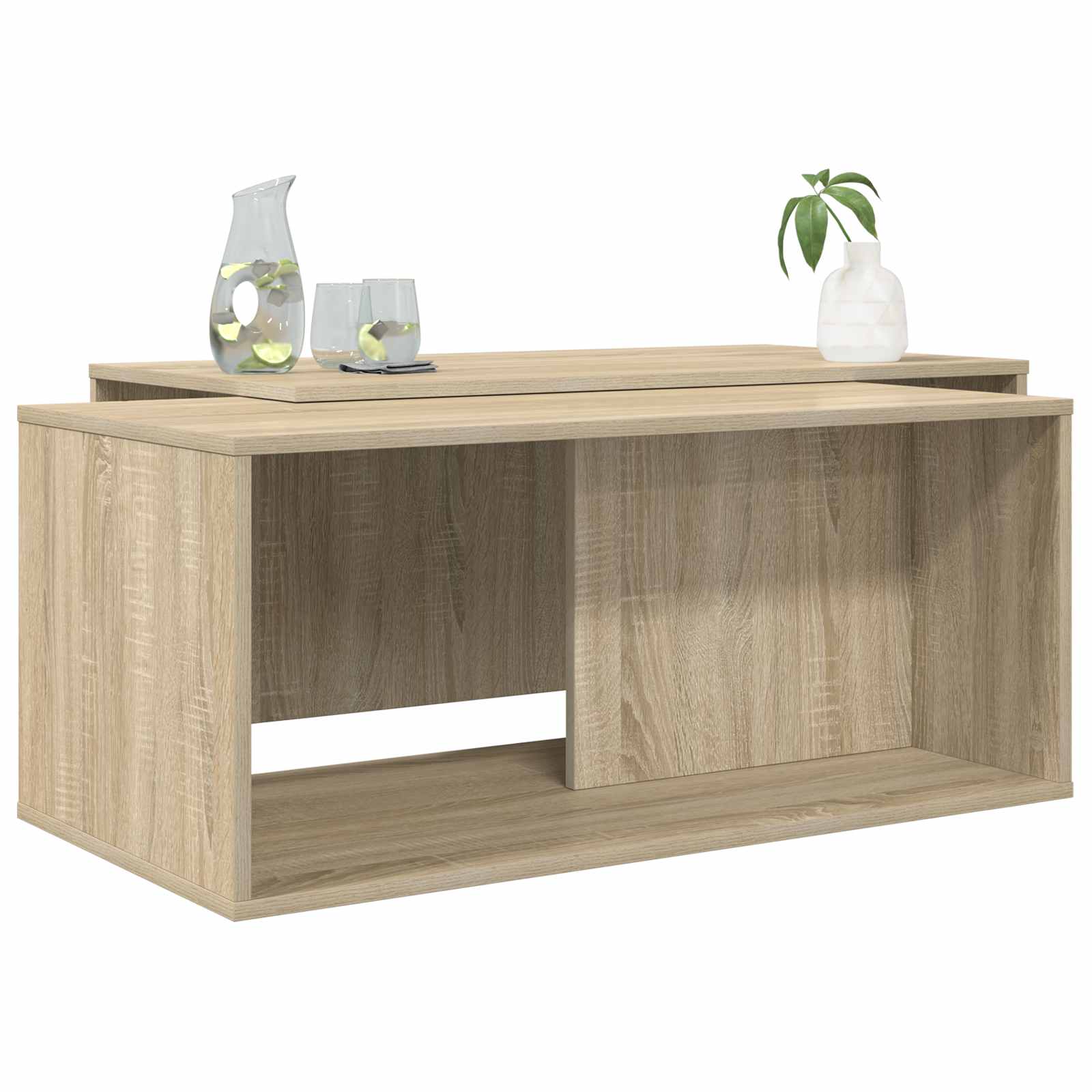 Koffietafel Set 2 pcs Sonoma Eiken Bewerkt hout | luizaXL | Dé meubelwinkel voor elk interieur Koffietafel Set 2 pcs Sonoma Eiken Bewerkt hout - Afbeelding 3