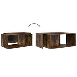 Sada konferenčních stolků 2 pcs Kouřový dub kompozitní dřevo - obrázek 13