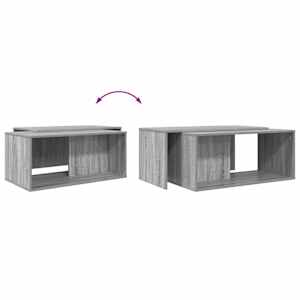 Sada konferenčních stolků 2 pcs Šedá Sonoma kompozitní dřevo - obrázek 13