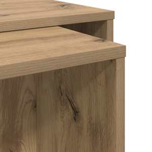 Sada konferenčních stolků 2 pcs Artisanový dub 90 x 48 x 40 cm - obrázek 11
