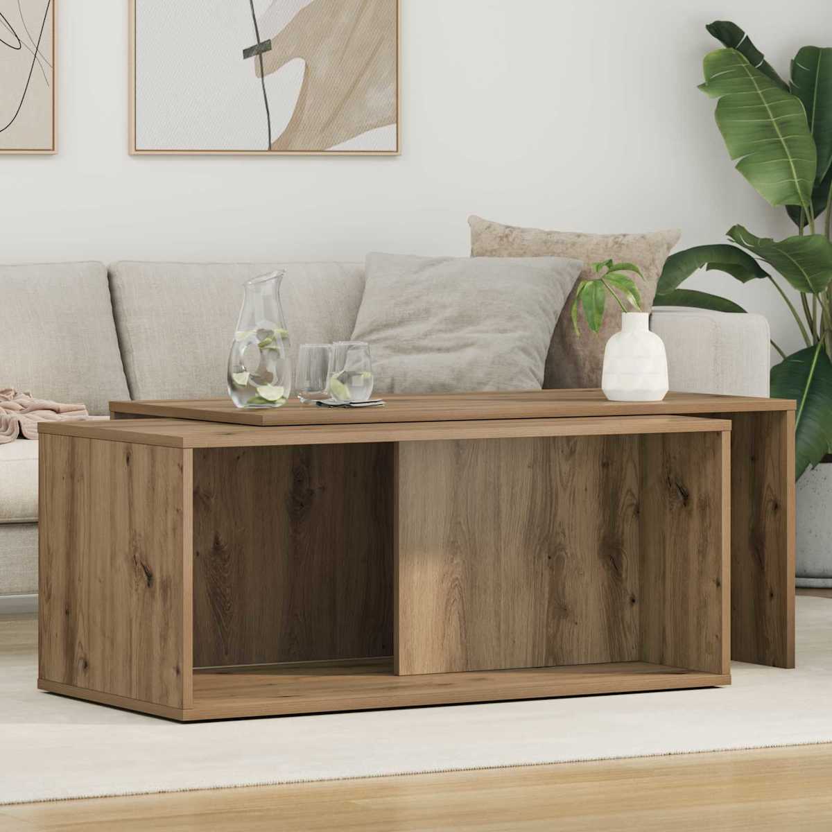 Kaffebord Sæt 2 stk. 90 x 48 x 40 cm