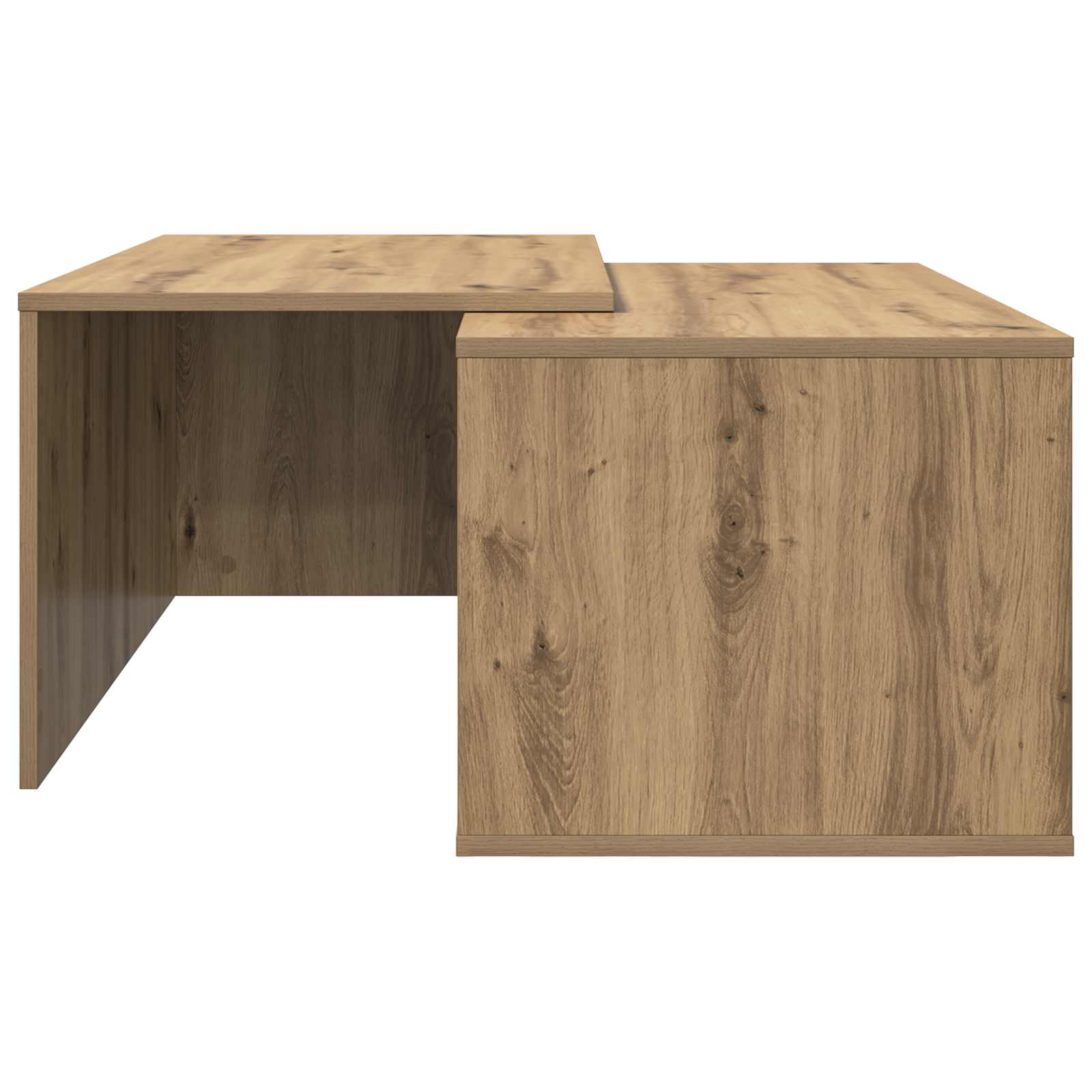 Koffietafel Set 2 pcs Artisan Eiken Bewerkt hout | luizaXL | Dé meubelwinkel voor elk interieur Koffietafel Set 2 pcs Artisan Eiken Bewerkt hout - Afbeelding 9
