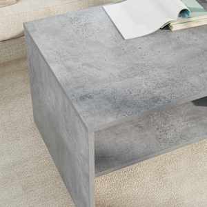 Konferenční stolek Betonově šedá 100 x 50 x 40 cm - obrázek 4