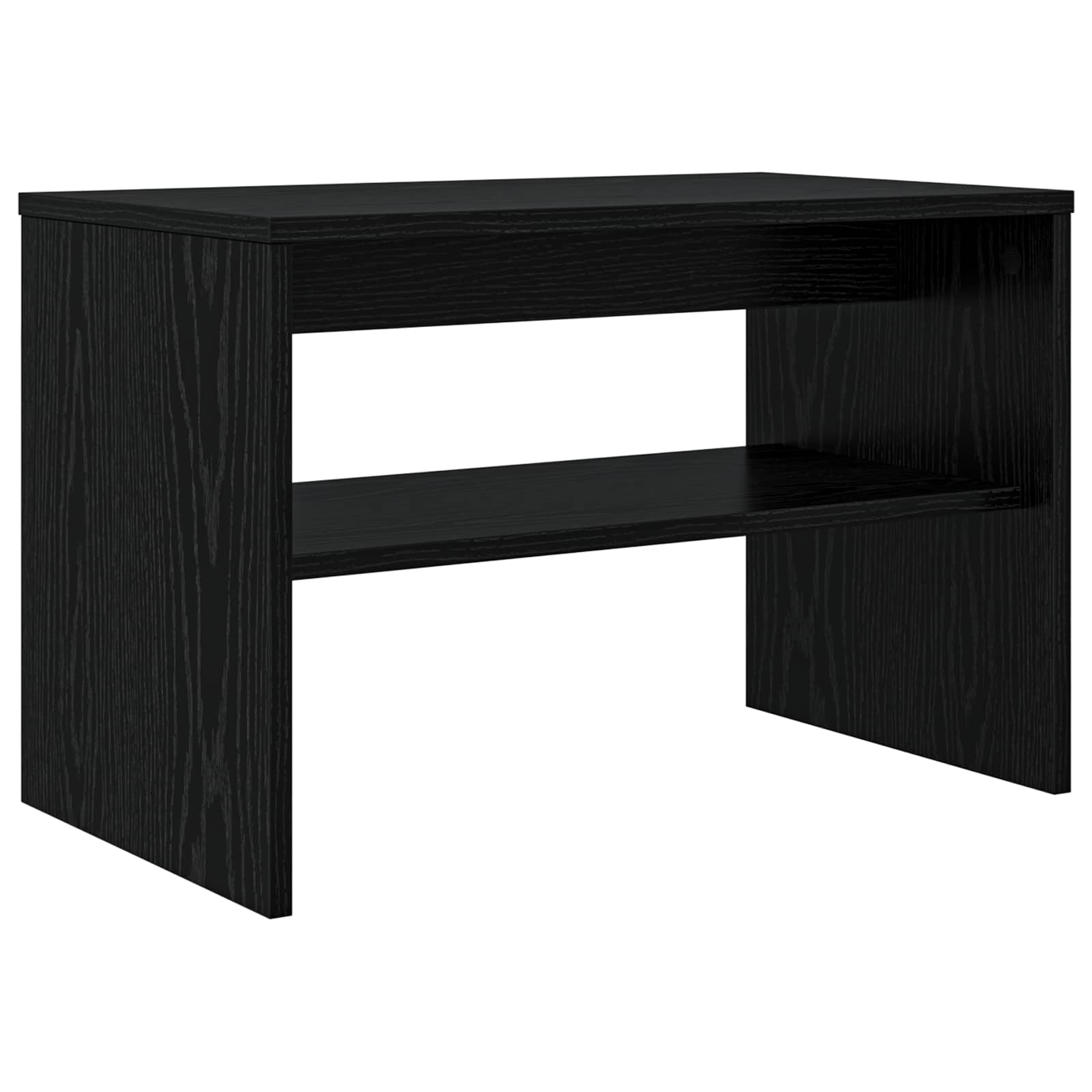 VidaXL Tv Kast Zwart Eiken 60 X 35 X 40 Cm Bewerkt Hout