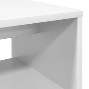 Televizní skříň 80 x 35 x 40 cm Bílá kompozitní dřevo - obrázek 8