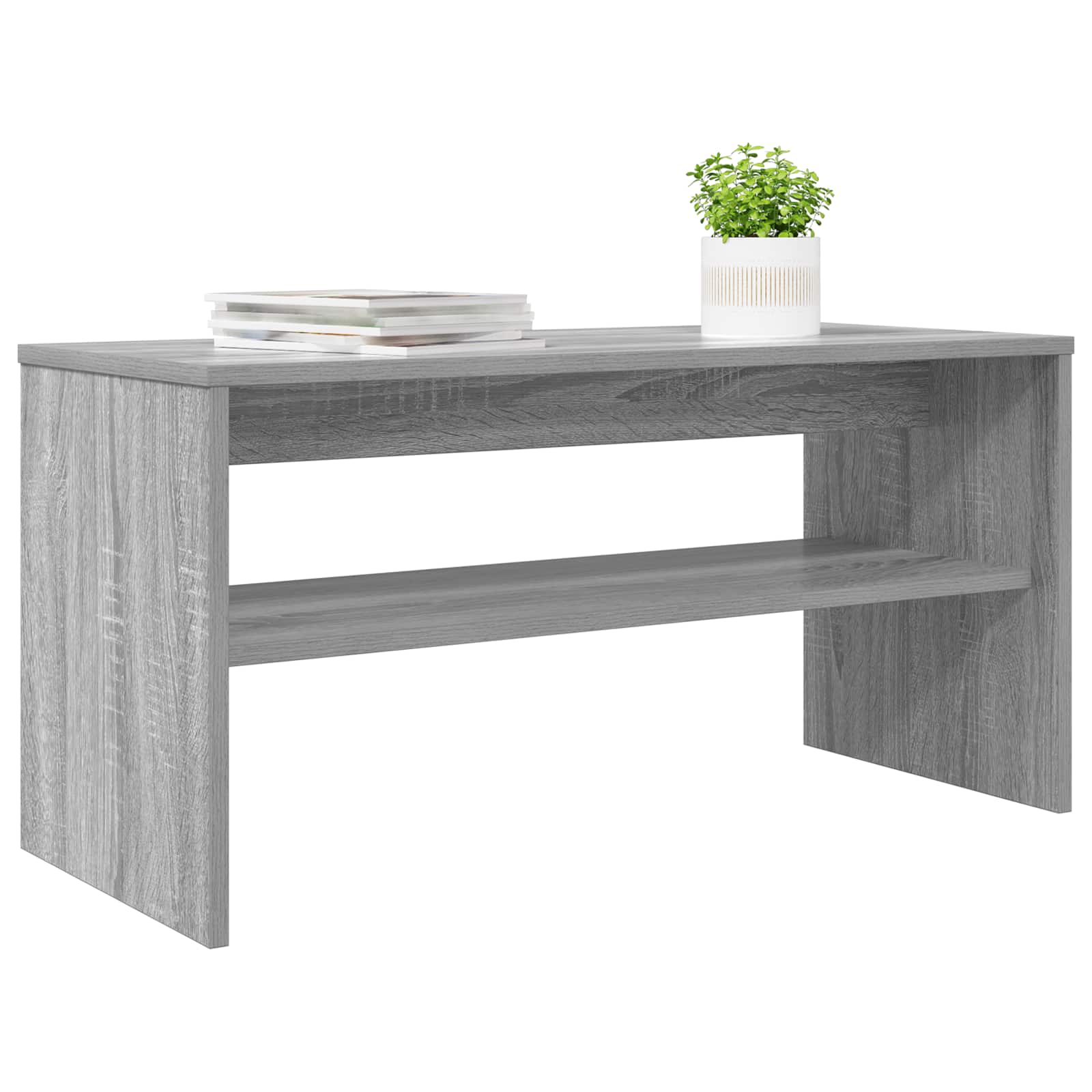 vidaXL TV-kast Grijs Sonoma 80 x 35 x 40 cm Bewerkt hout