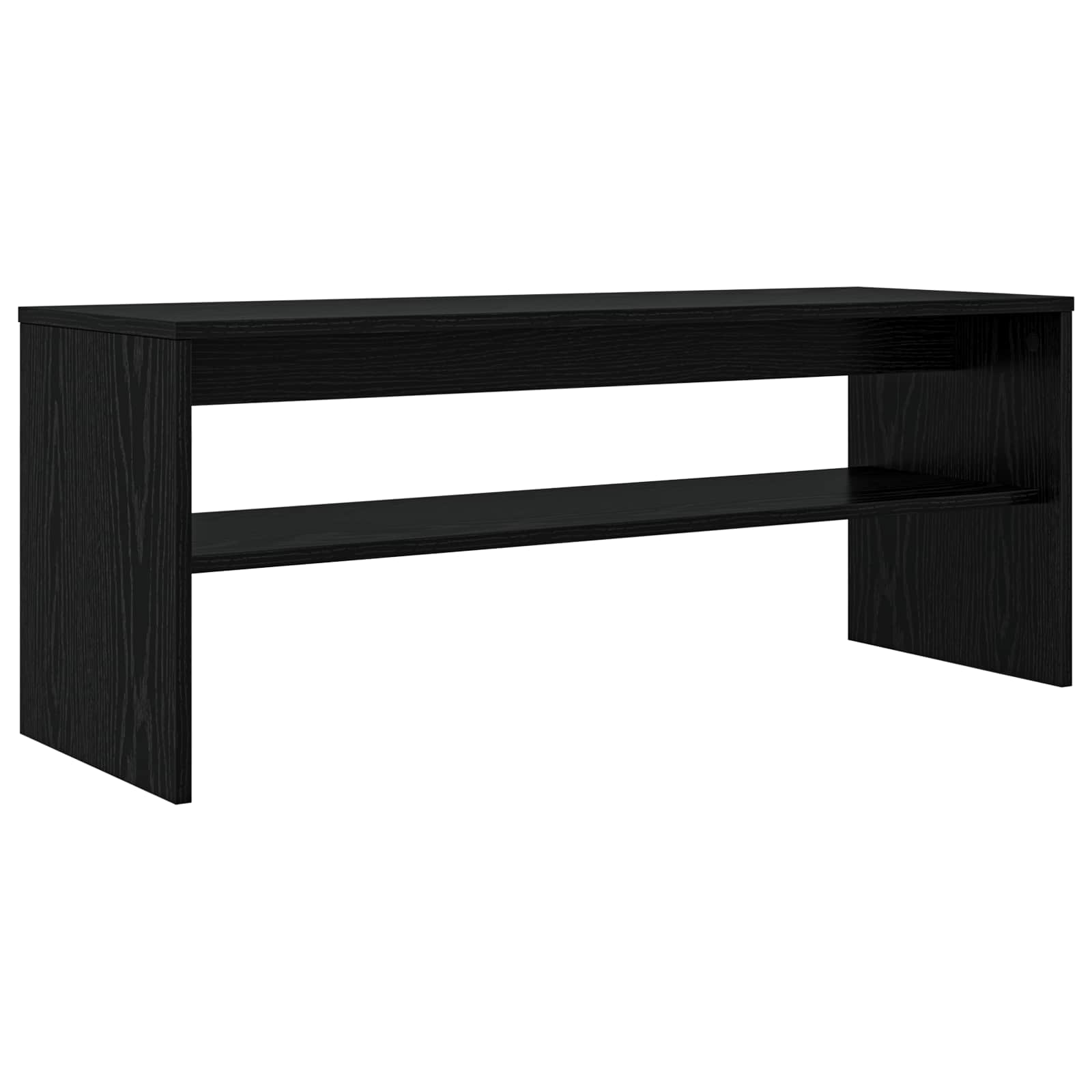 VidaXL Tv Kast Zwart Eiken 100 X 35 X 40 Cm Bewerkt Hout