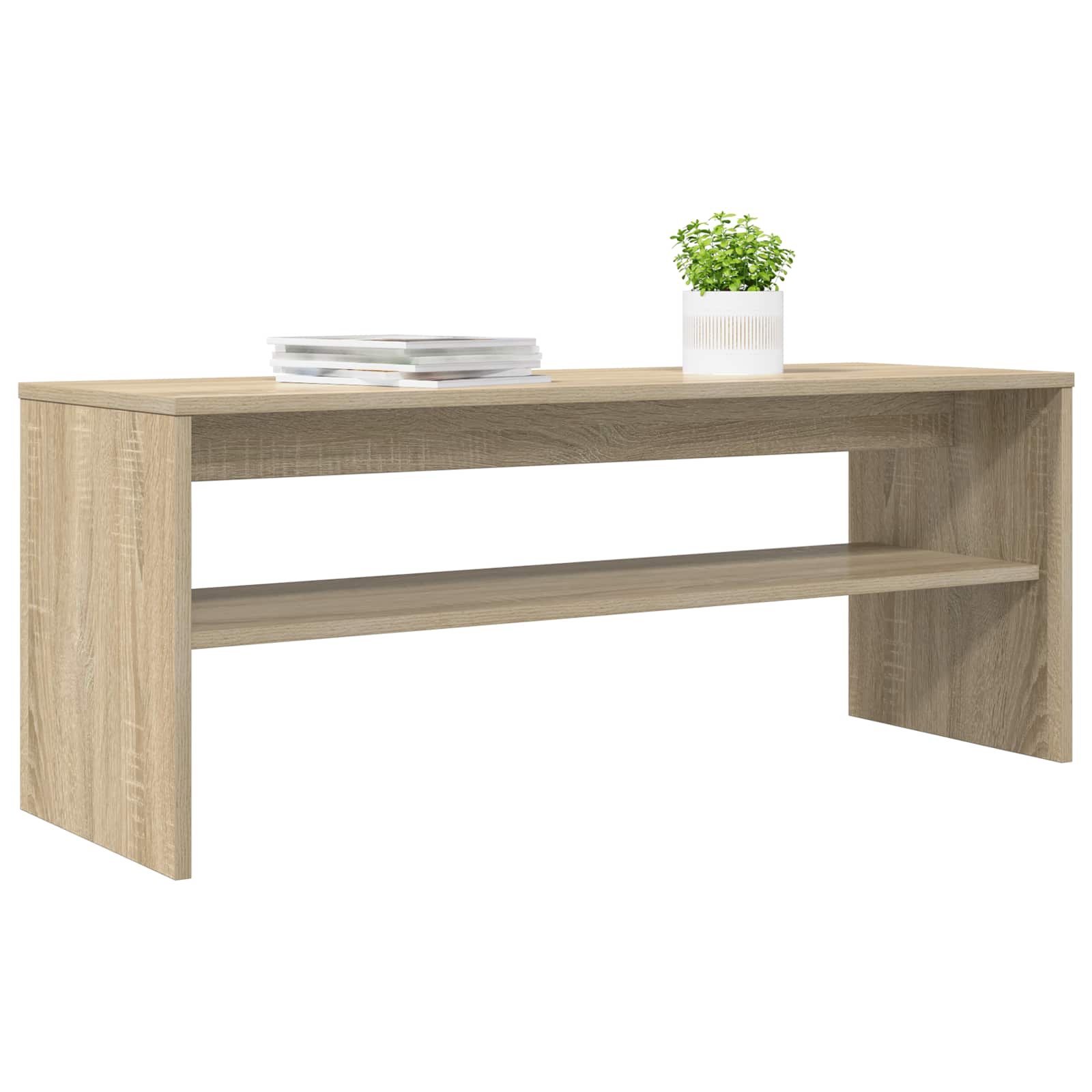 vidaXL TV-kast Sonoma Eiken 100 x 35 x 40 cm Bewerkt hout