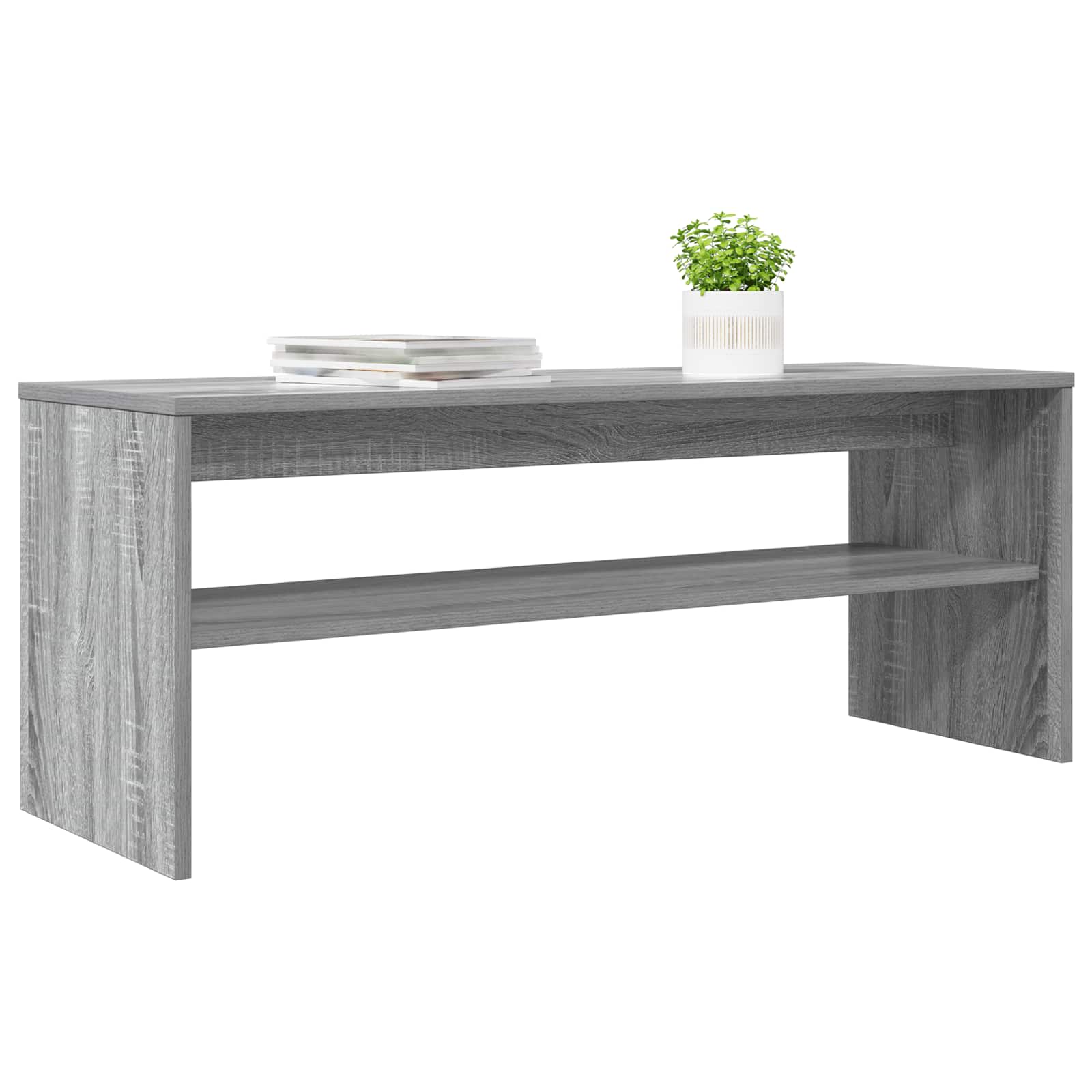 vidaXL TV-kast Grijs Sonoma 100 x 35 x 40 cm Bewerkt hout
