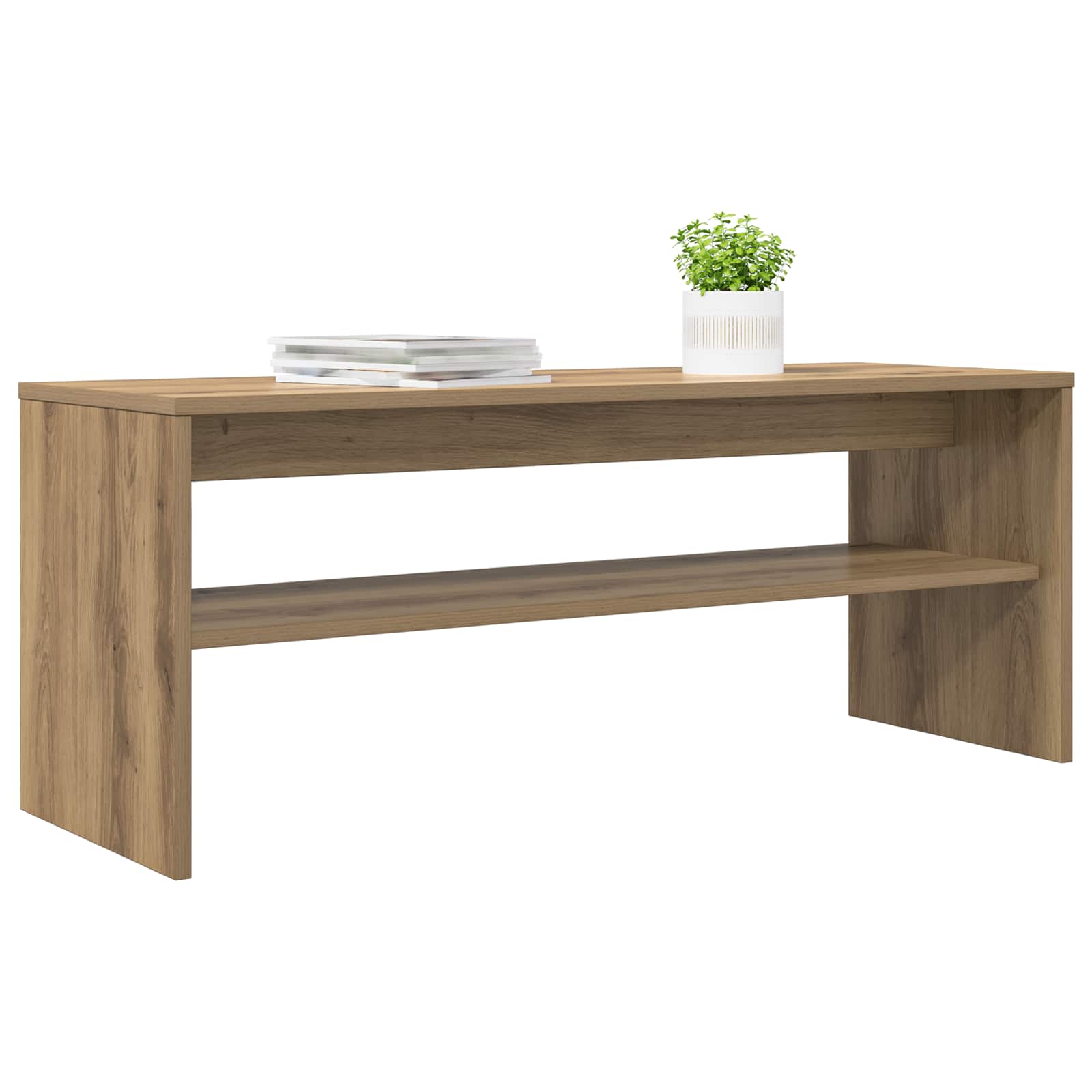 vidaXL TV-kast Artisan Eiken 100 x 35 x 40 cm Bewerkt hout