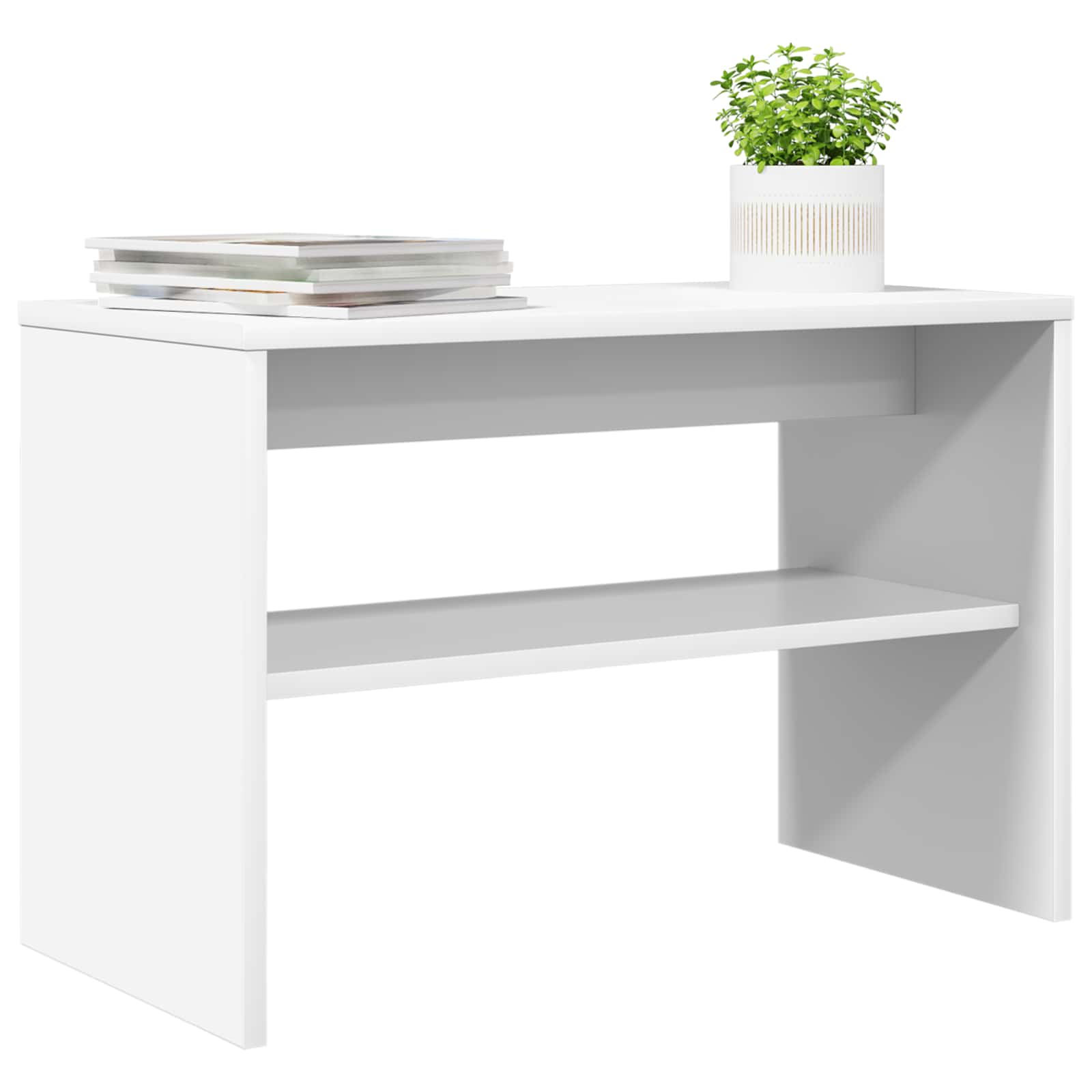 vidaXL TV-kast Wit 60 x 30 x 40 cm Bewerkt hout