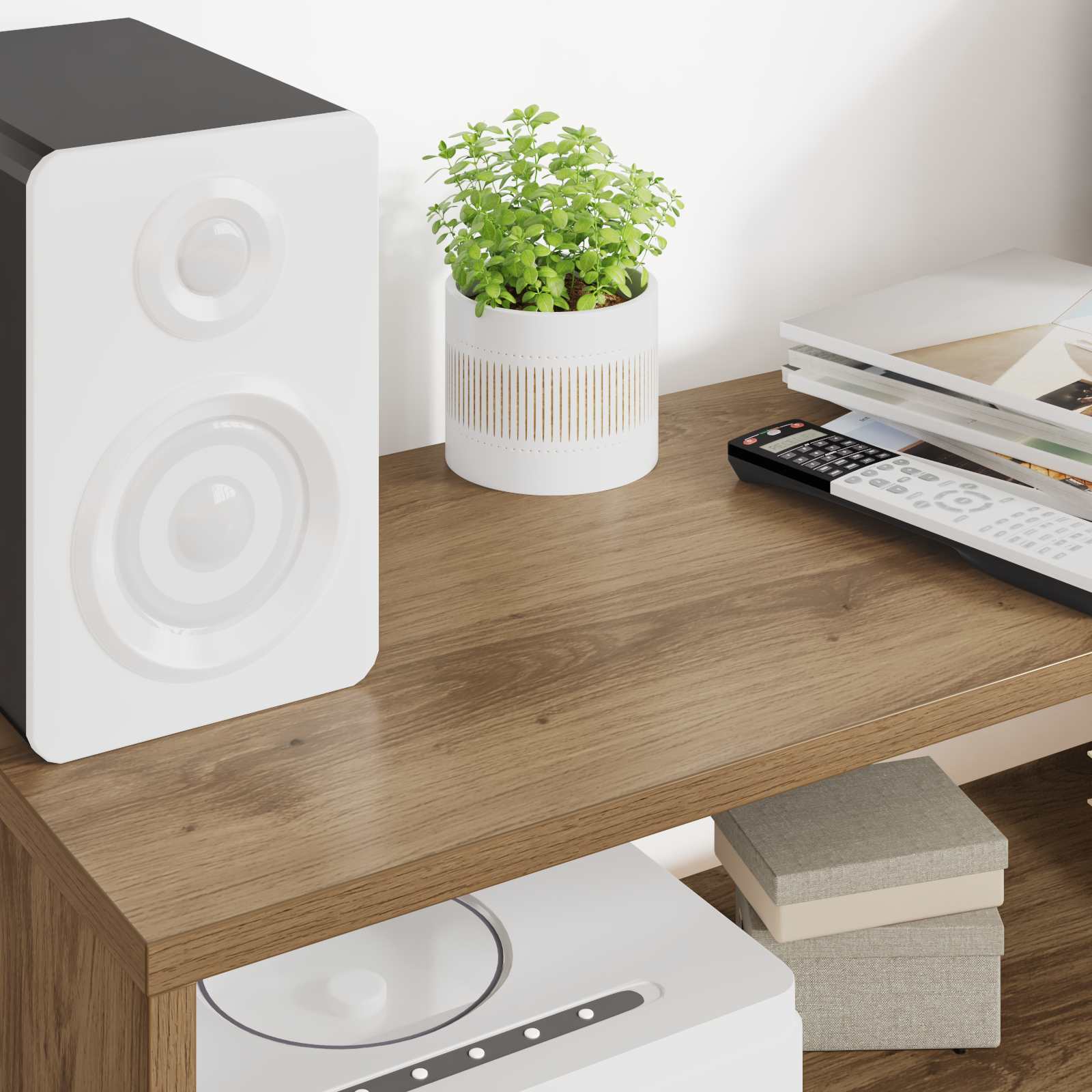 TV omarica Umetni hrast 80 x 30 x 40 cm Konstruiran les - slika 4