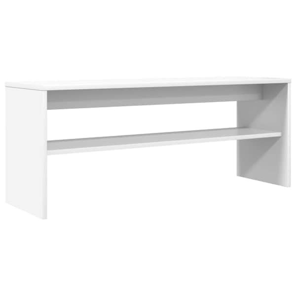vidaXL Telerikapp 100 x 30 x 40 cm Valge Tehispuit