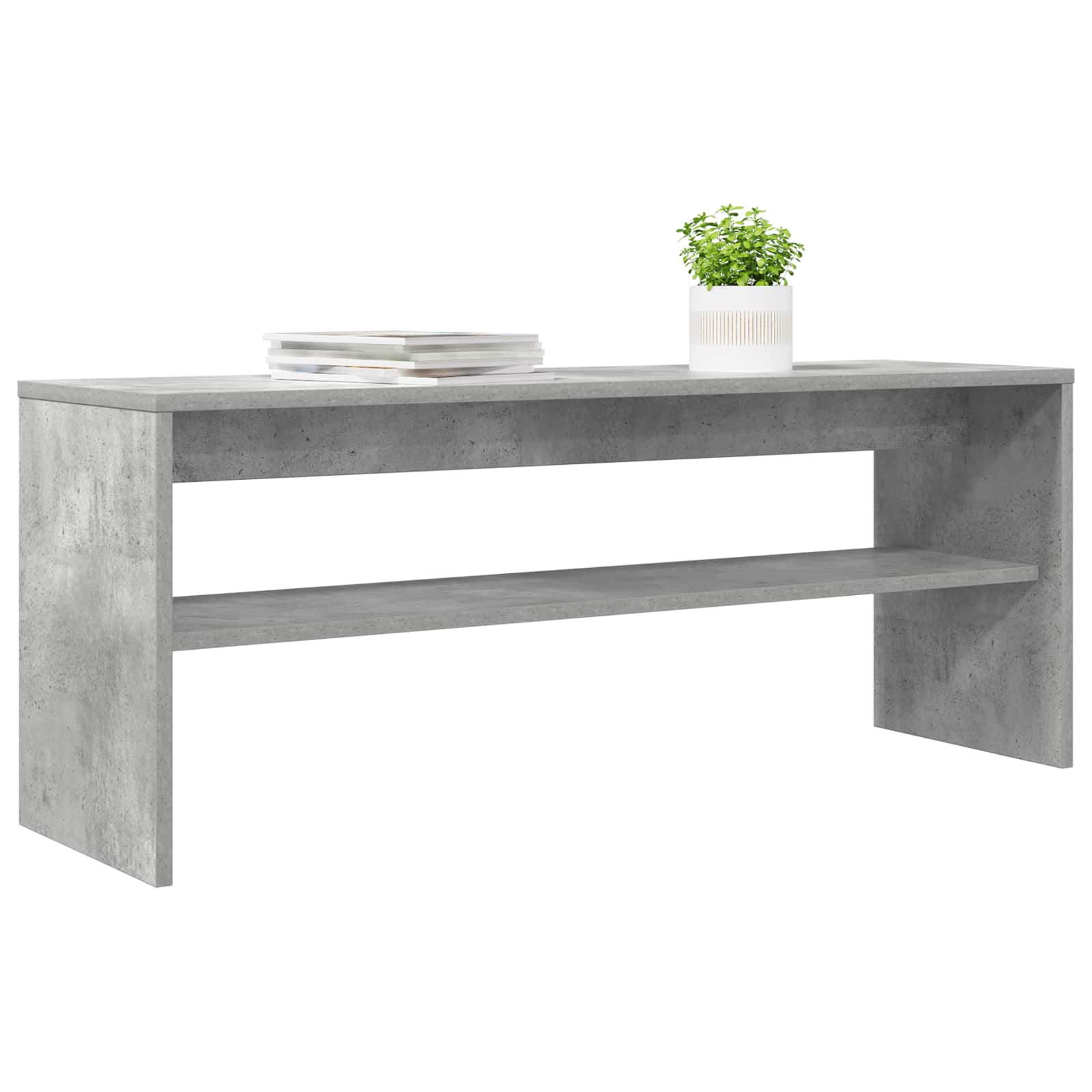 vidaXL TV-kast Beton Grijs 100 x 30 x 40 cm Bewerkt hout