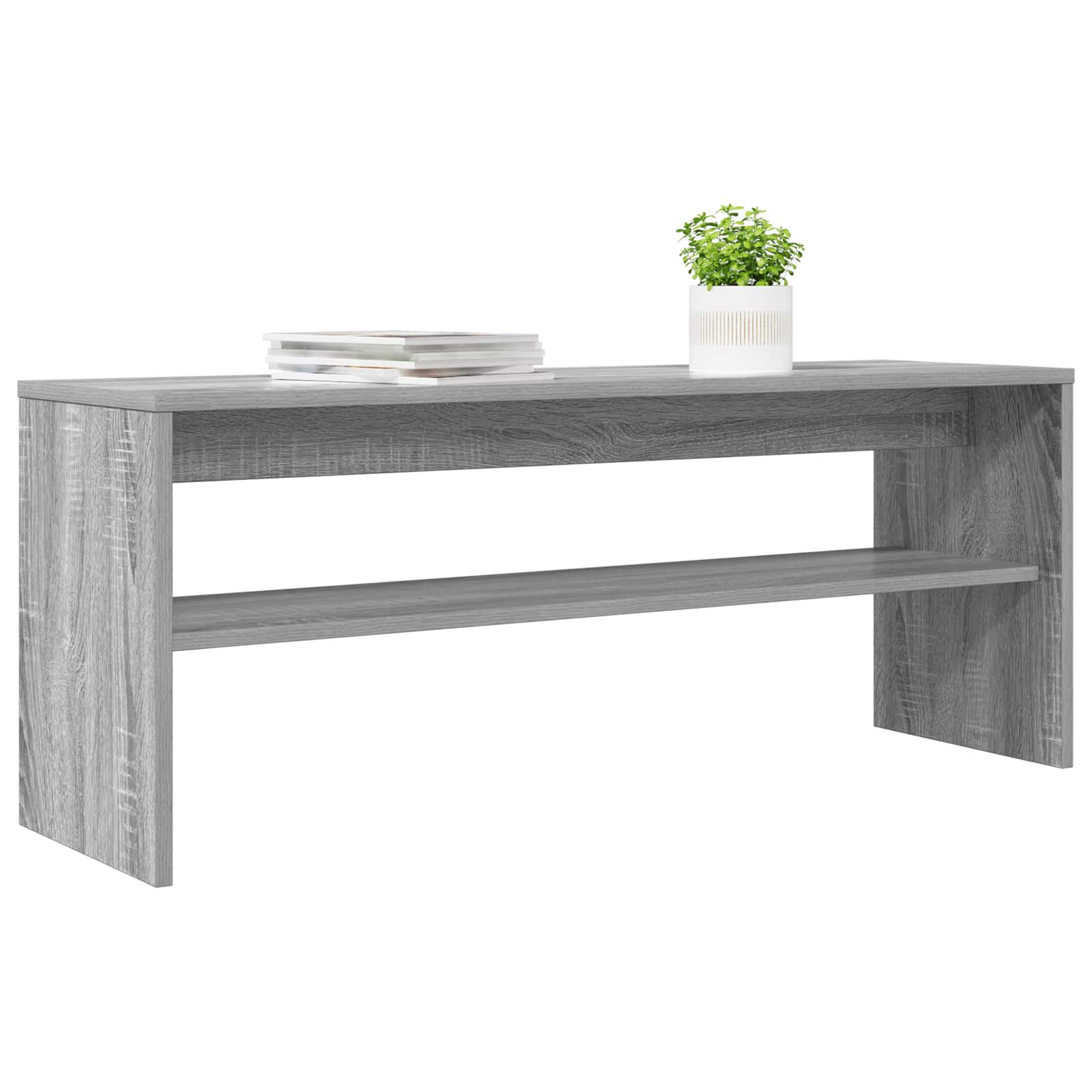 vidaXL TV-kast Grijs Sonoma 100 x 30 x 40 cm Bewerkt hout