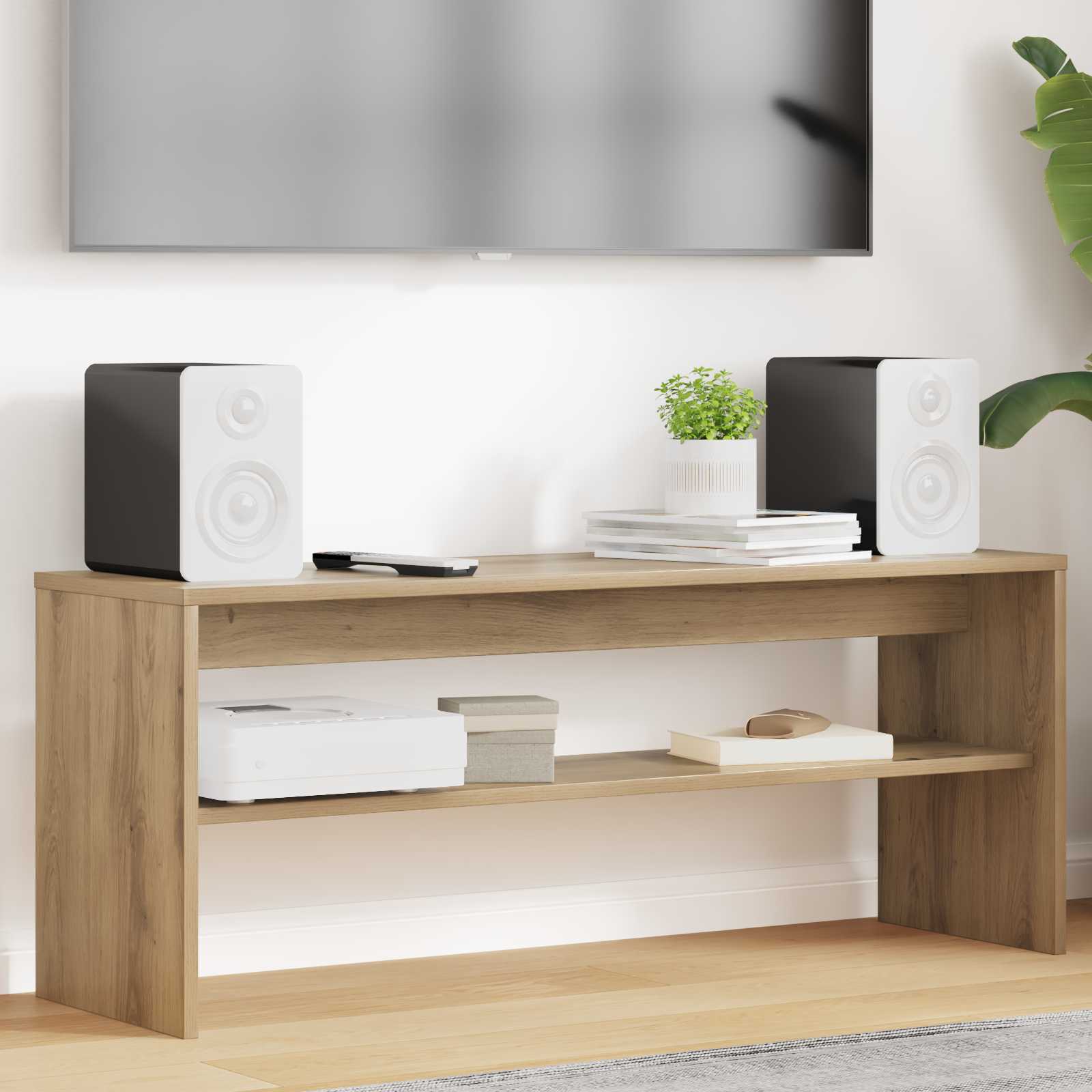 vidaXL Cabinet TV Stejar Artizanal 100 x 30 x 40 cm Lemn compozit