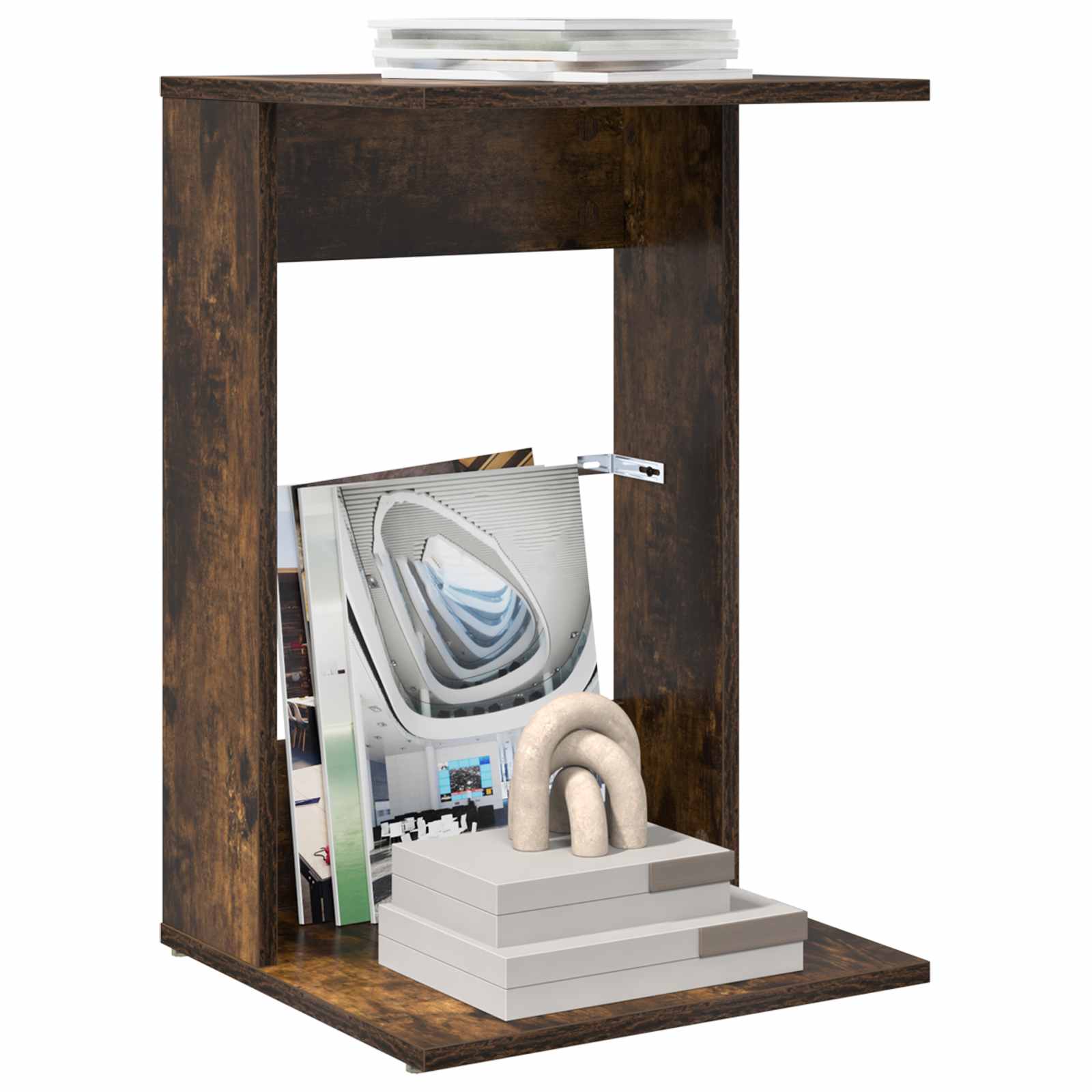 Stranska miza Dimljeni oreh 40 x 38 x 62,5 cm Konstruiran les - slika 3