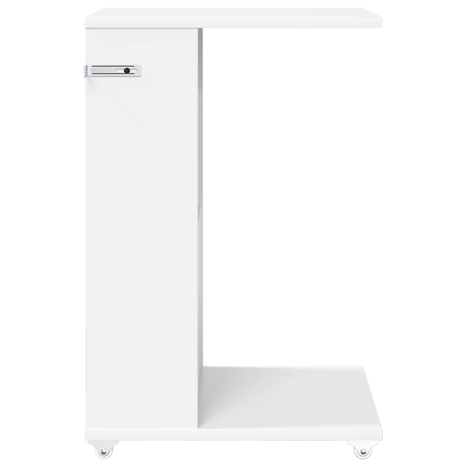 Bijzettafel met wiel Wit 40 x 35 x 60 cm Bewerkt hout | luizaXL | Dé meubelwinkel voor elk interieur Bijzettafel met wiel Wit 40 x 35 x 60 cm Bewerkt hout - Afbeelding 6