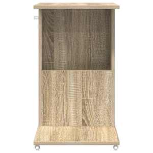 Boční stůl s kolem Sonoma dub 40 x 35 x 60 cm kompozitní dřevo - obrázek 5