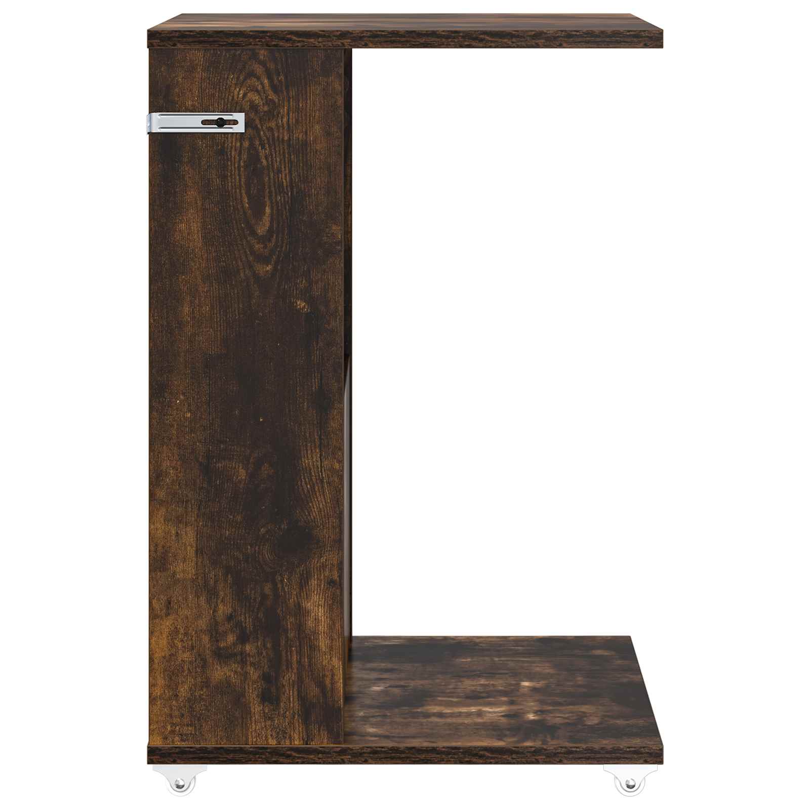 Bijzettafel met wiel Gerookt eiken 40 x 35 x 60 cm Bewerkt hout | luizaXL | Dé meubelwinkel voor elk interieur Bijzettafel met wiel Gerookt eiken 40 x 35 x 60 cm Bewerkt hout - Afbeelding 6