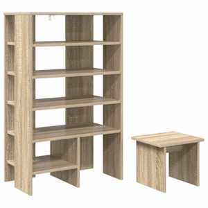 vidaXL Kinga kapp 2 tk 62 x 35 x 100 cm Tehispuit Sonoma tamm