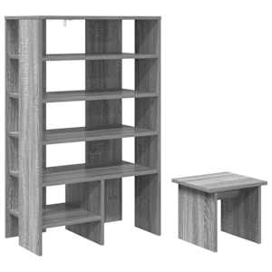 vidaXL Kinga kapp 2 tk 62 x 35 x 100 cm Tehispuit Hall Sonoma