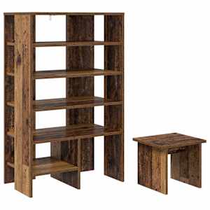 vidaXL Kinga kapp 2 tk 62 x 35 x 100 cm Tehispuit Vana puit