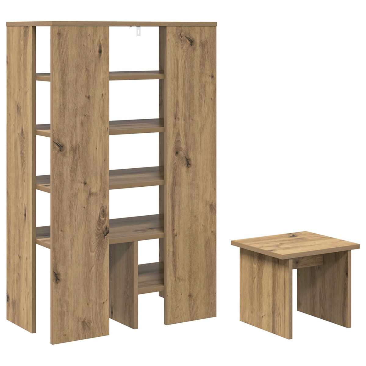 Sko skab 2 stk. 62 x 35 x 100 cm Konstrueret træ - Billede 10
