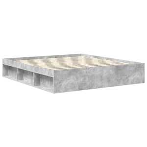 Rám postele s čelo Beton 180 x 200 cm Masivní borové dřevo - obrázek 5